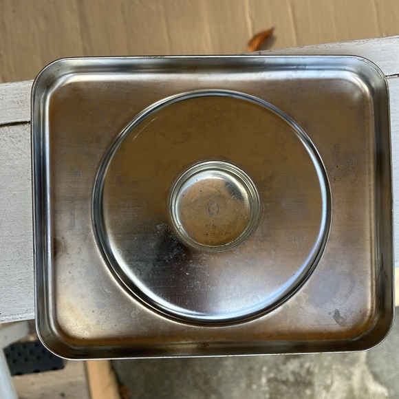 Beauty Ware by Lincoln Chrome Tea Cannister w. Lid 6.15x4.5x5" - Picture 13 of 17